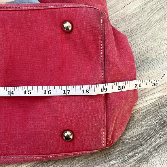 Large Canvas Beach Tote in Pink - Picture 6 of 11